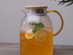 家用錘紋冷水壺防爆耐熱高溫玻璃涼水壺涼開水杯子大容量茶壺套裝 (438播放)