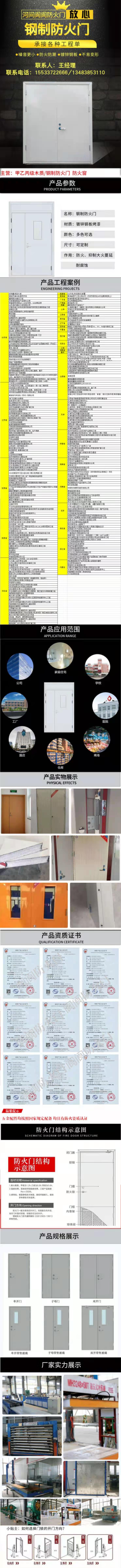 防火門，甲級防火門，鋼制防火門