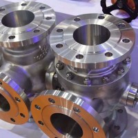 法蘭三通球閥Q44F 不銹鋼二通球閥